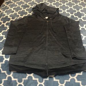 Black w/dark gray St. John’s Bay hoodie.